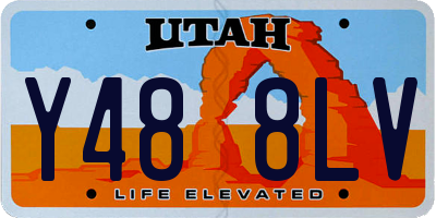 UT license plate Y488LV