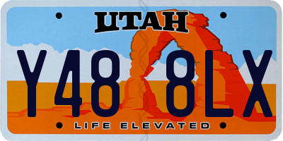 UT license plate Y488LX