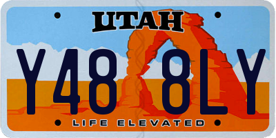 UT license plate Y488LY