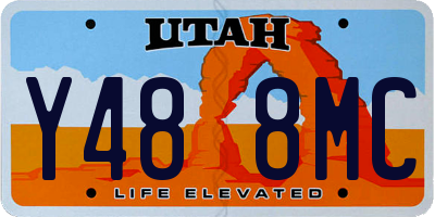 UT license plate Y488MC