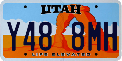 UT license plate Y488MH