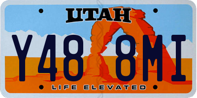UT license plate Y488MI