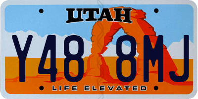 UT license plate Y488MJ