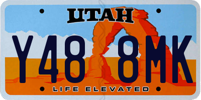 UT license plate Y488MK