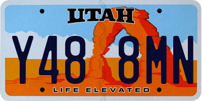 UT license plate Y488MN