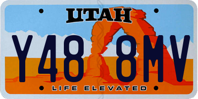 UT license plate Y488MV