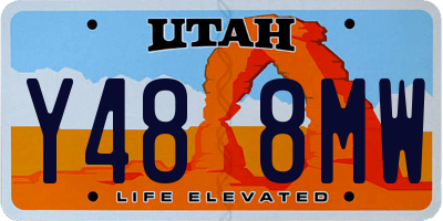 UT license plate Y488MW