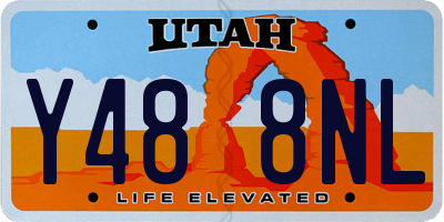 UT license plate Y488NL