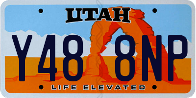 UT license plate Y488NP