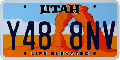 UT license plate Y488NV
