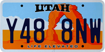 UT license plate Y488NW