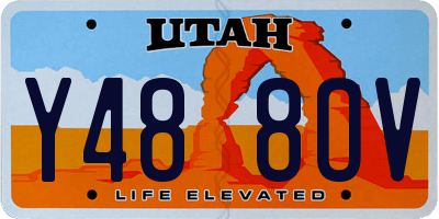 UT license plate Y488OV