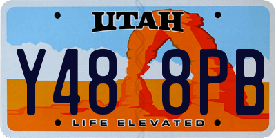 UT license plate Y488PB