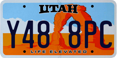 UT license plate Y488PC