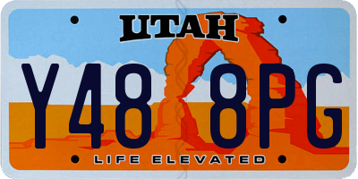 UT license plate Y488PG