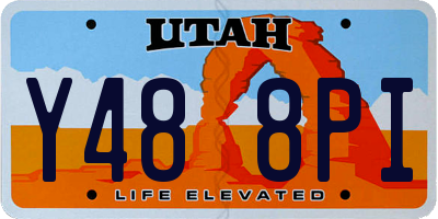UT license plate Y488PI