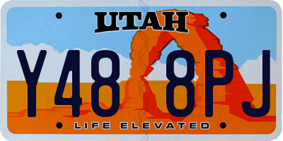 UT license plate Y488PJ