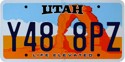 UT license plate Y488PZ