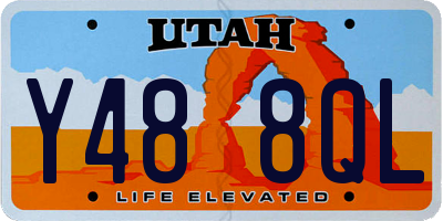 UT license plate Y488QL