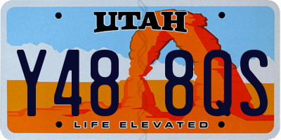UT license plate Y488QS
