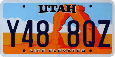 UT license plate Y488QZ