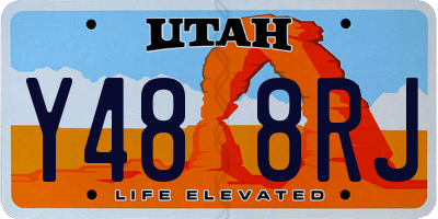 UT license plate Y488RJ