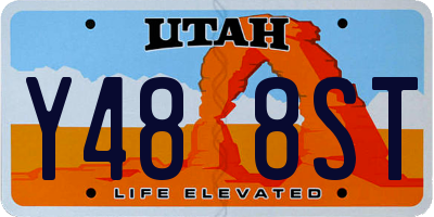UT license plate Y488ST