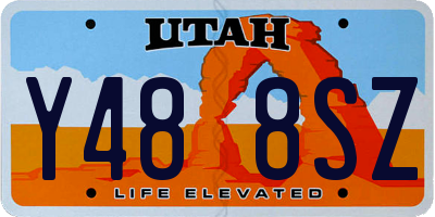 UT license plate Y488SZ