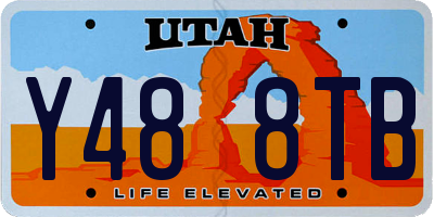 UT license plate Y488TB