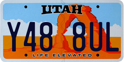UT license plate Y488UL