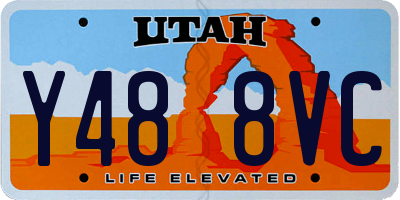 UT license plate Y488VC