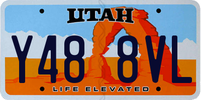 UT license plate Y488VL