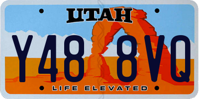 UT license plate Y488VQ