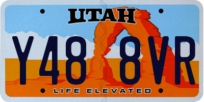 UT license plate Y488VR