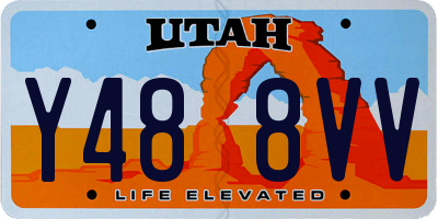 UT license plate Y488VV