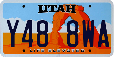 UT license plate Y488WA