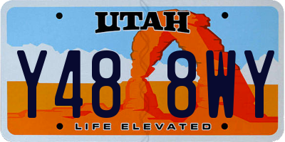UT license plate Y488WY