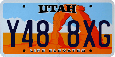 UT license plate Y488XG