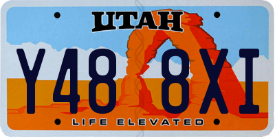 UT license plate Y488XI