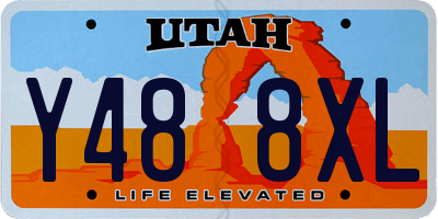 UT license plate Y488XL