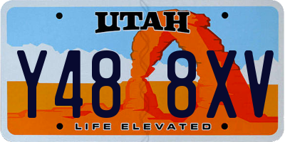 UT license plate Y488XV
