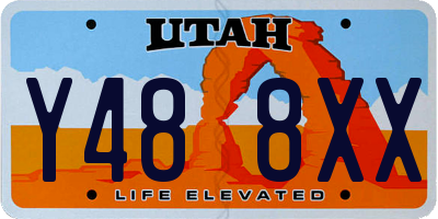 UT license plate Y488XX