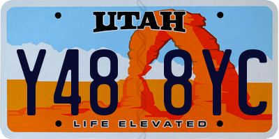 UT license plate Y488YC