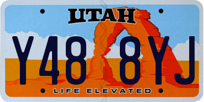 UT license plate Y488YJ