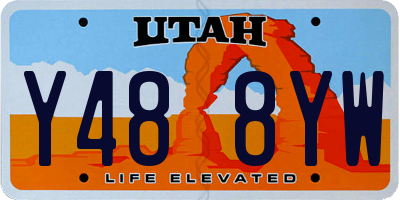 UT license plate Y488YW