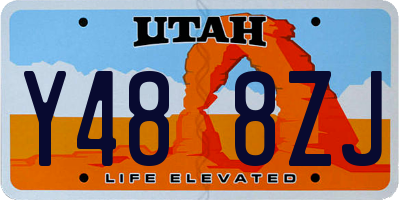 UT license plate Y488ZJ