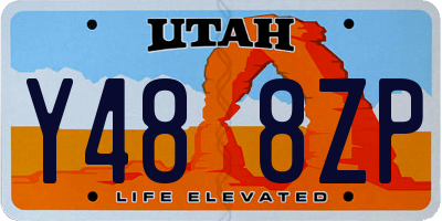 UT license plate Y488ZP