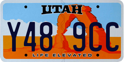 UT license plate Y489CC