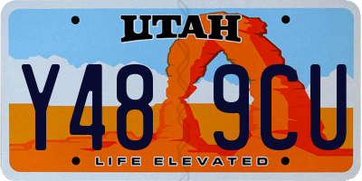 UT license plate Y489CU