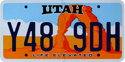 UT license plate Y489DH